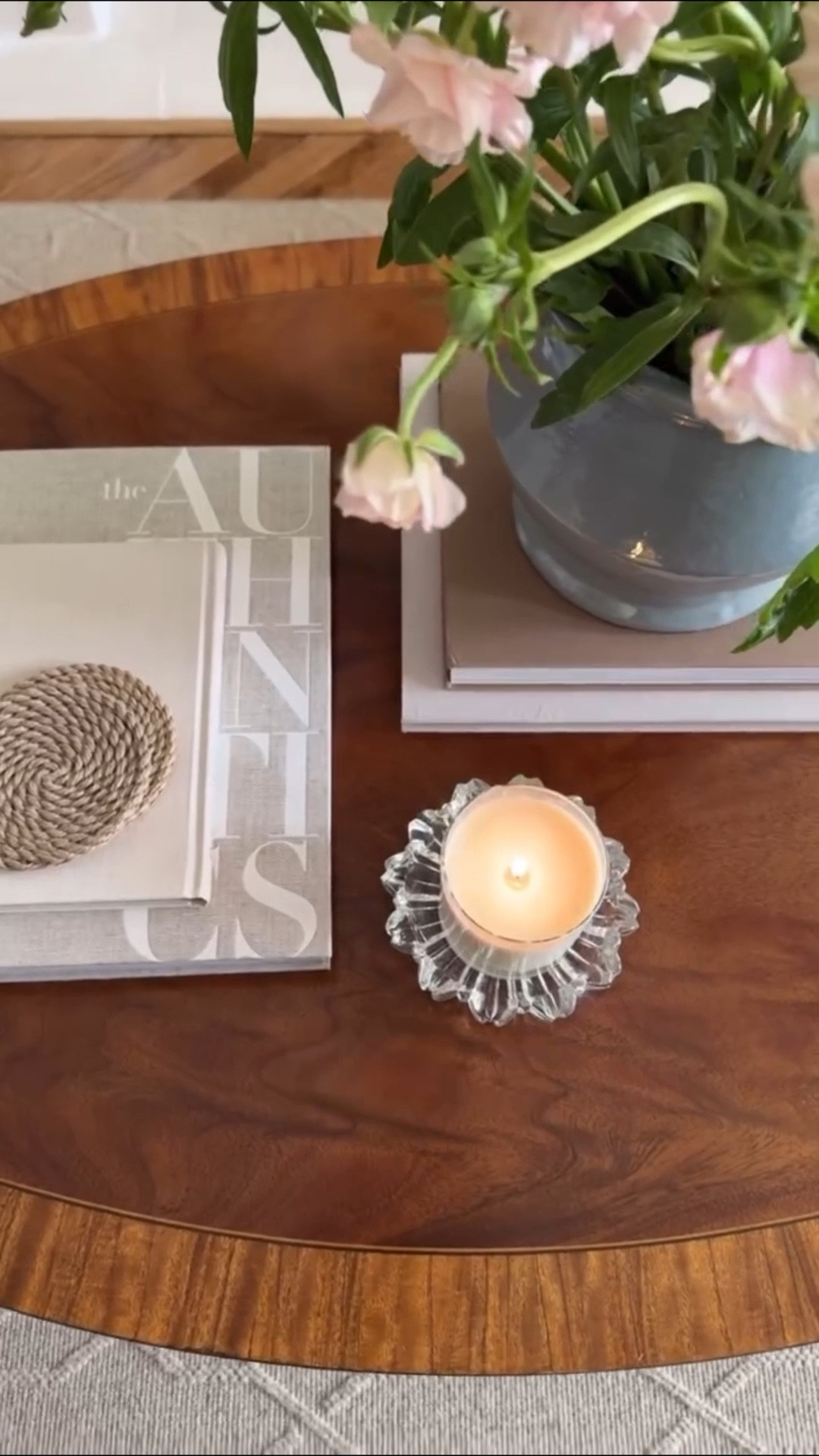 Coffee tables can be tricky… but I think round & oval tables are especially difficult to style. Let’s workshop it! 

1️⃣ Work in odd numbers, starting with books to ground & block in the negative space… creating a foundation.

2️⃣ Next… add a tray, vessel, or pedestal to elevate your favorite seasonal candle, diffuser, or match strike. Insert your favorite home fragrance here!

3️⃣ Then add height, texture, or color with florals, a plant, or a sculptural object (art, a hurricane, a sculptural bowl, an easel, etc)



#LTKHome #LTKSeasonal