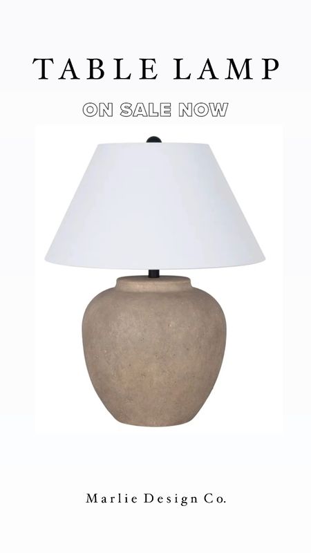 Rustic table lamp | living room decor | modern organic lamp | amber interiors | McGee & co | lamp dupe | Wayfair | bedroom lamp | living room lamp 

#LTKhome #LTKfindsunder100 #LTKsalealert