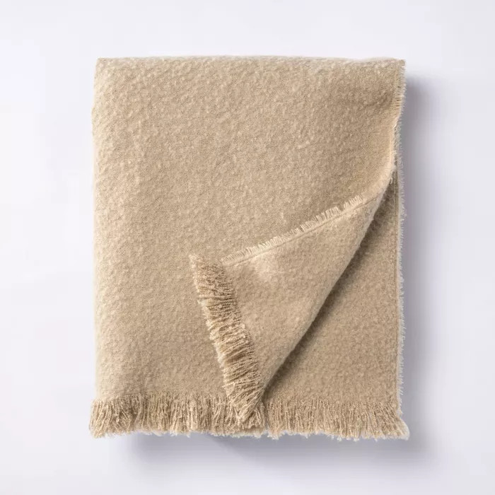 Boucle Faux Mohair Throw Blanket - Threshold™ designed with Studio McGee | Target