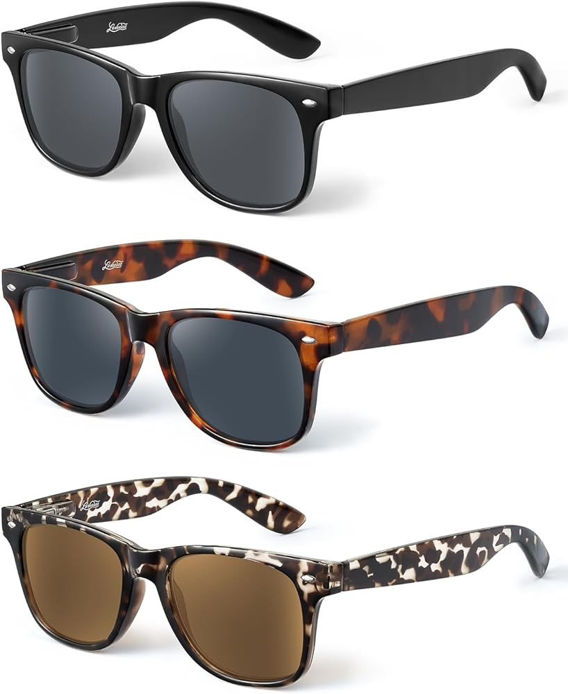 LADEESSE 3 Pack Reading Sunglasses for Women, UV400 Sun Readers Glasses Spring Hinge Outdoor Sung... | Amazon (US)