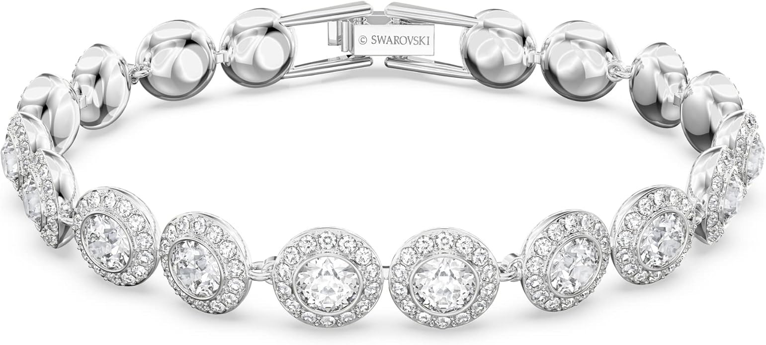 Swarovski Una Angelic Bracelet with White Crystals on a Rhodium Plated Setting | Amazon (US)
