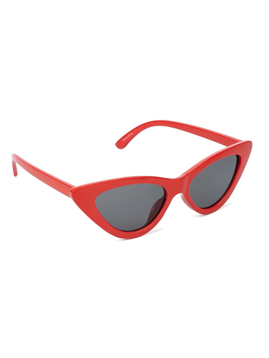 NY & Co Women's Red Cat-Eye Sunglasses | New York & Company