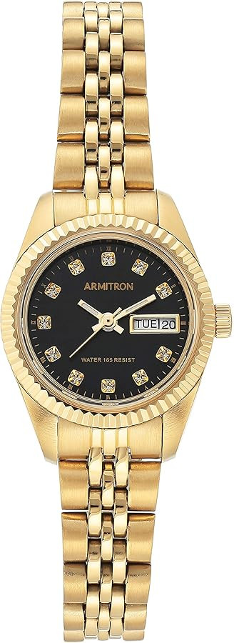 Armitron Women's Genuine Crystal Accented Bracelet Watch, 75-2475 | Amazon (US)
