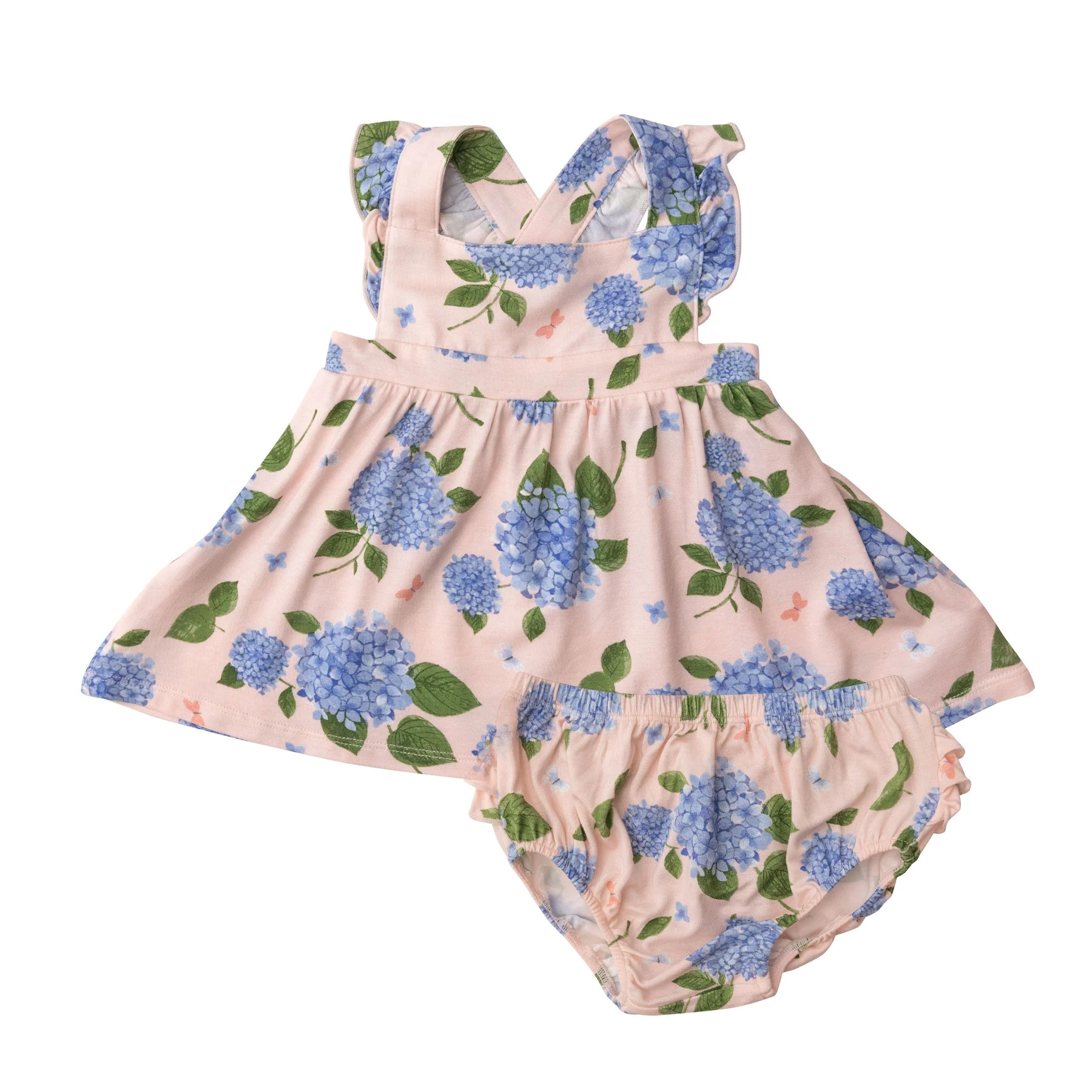 Pinafore Top & Bloomer, Hydrangea | SpearmintLOVE