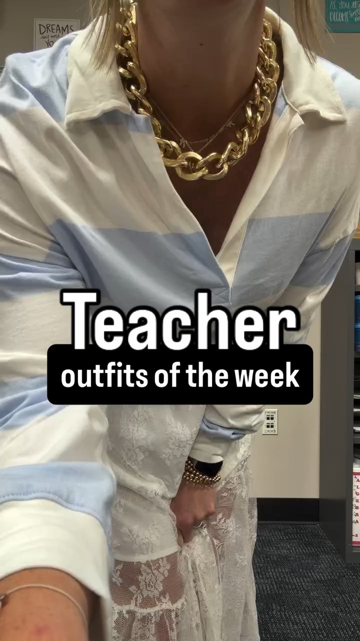 Two short weeks here✌️ Which is your favorite?! To shop these easy teacher outfits and more, visit my LTK.