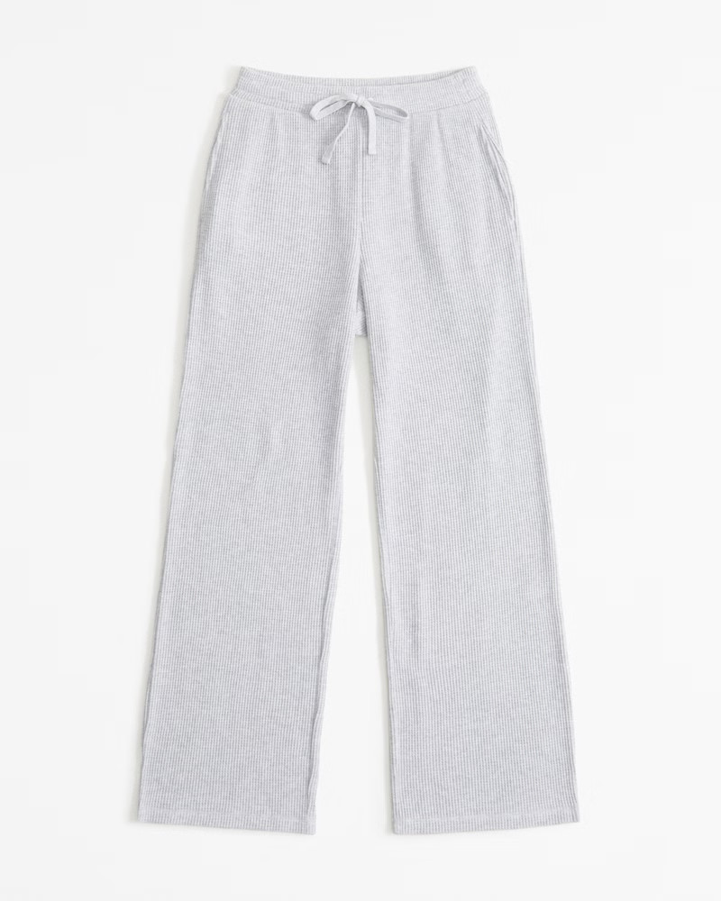 Women's Lounge Waffle Straight Leg Pant | Women's | Abercrombie.com | Abercrombie & Fitch (US)