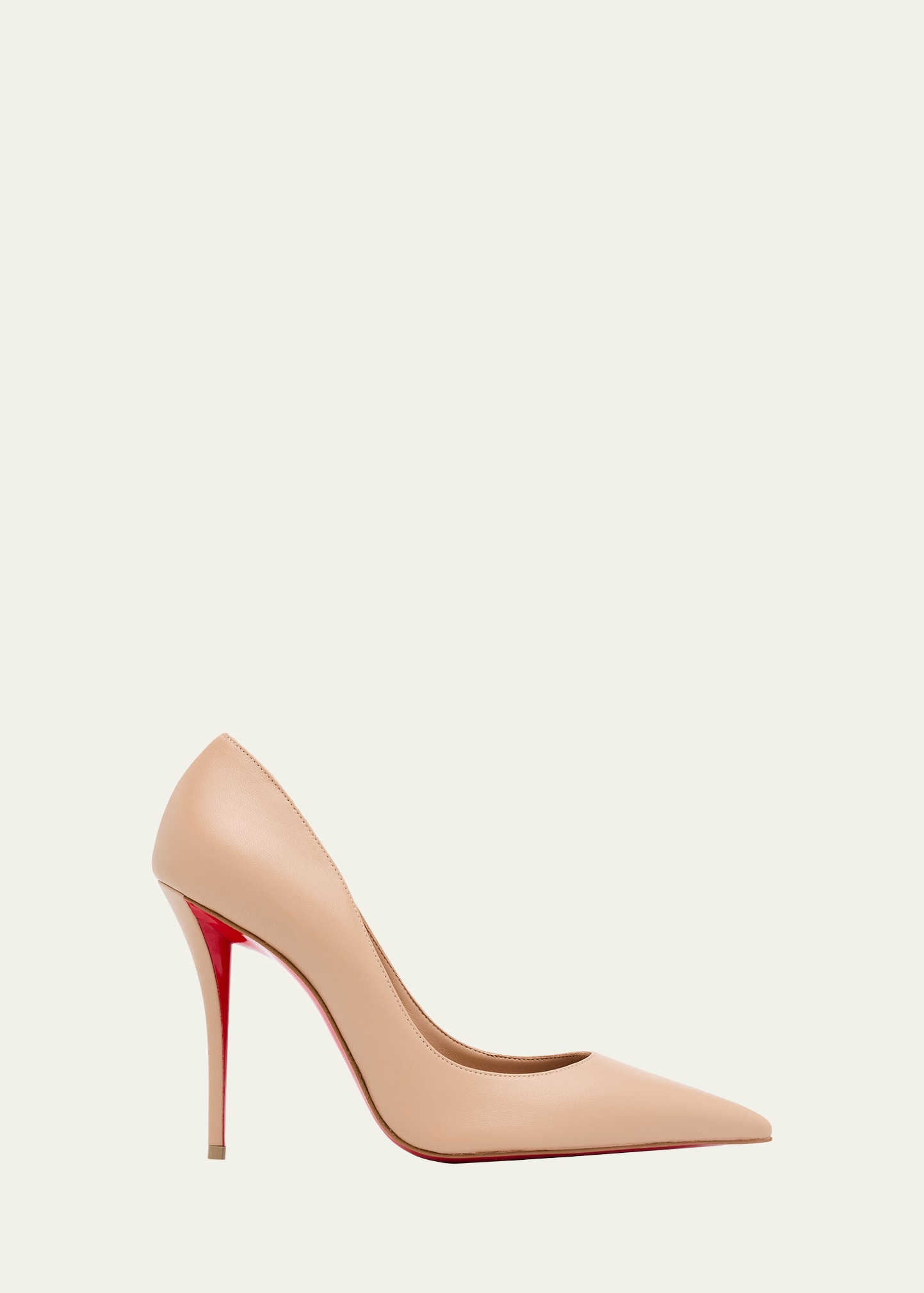 Christian Louboutin 100mm Miss Z Leather Pointed-Toe Pumps | Bergdorf Goodman