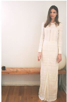 $1,495 Isabel Marant Talma Embroidered Vintage Lace Gown Maxi  Dress FR 34 / XS  | eBay | eBay US
