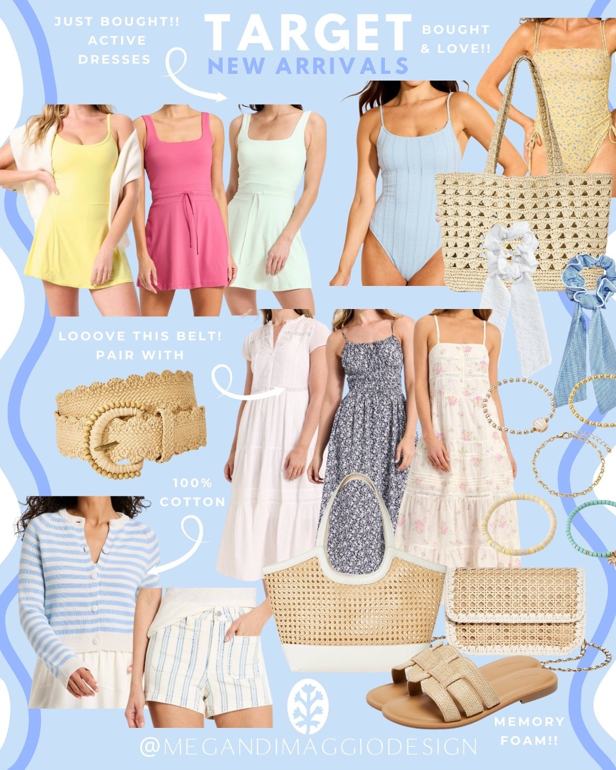 I ordered so many things from Targets latest Spring fashion drop because it’s sooo good!! 😍🙌🏻 Including this blue & white striped 100% cotton cardigan, several active dresses, and swim & resort wear!! 

#LTKFindsUnder50 #LTKTravel #LTKActive