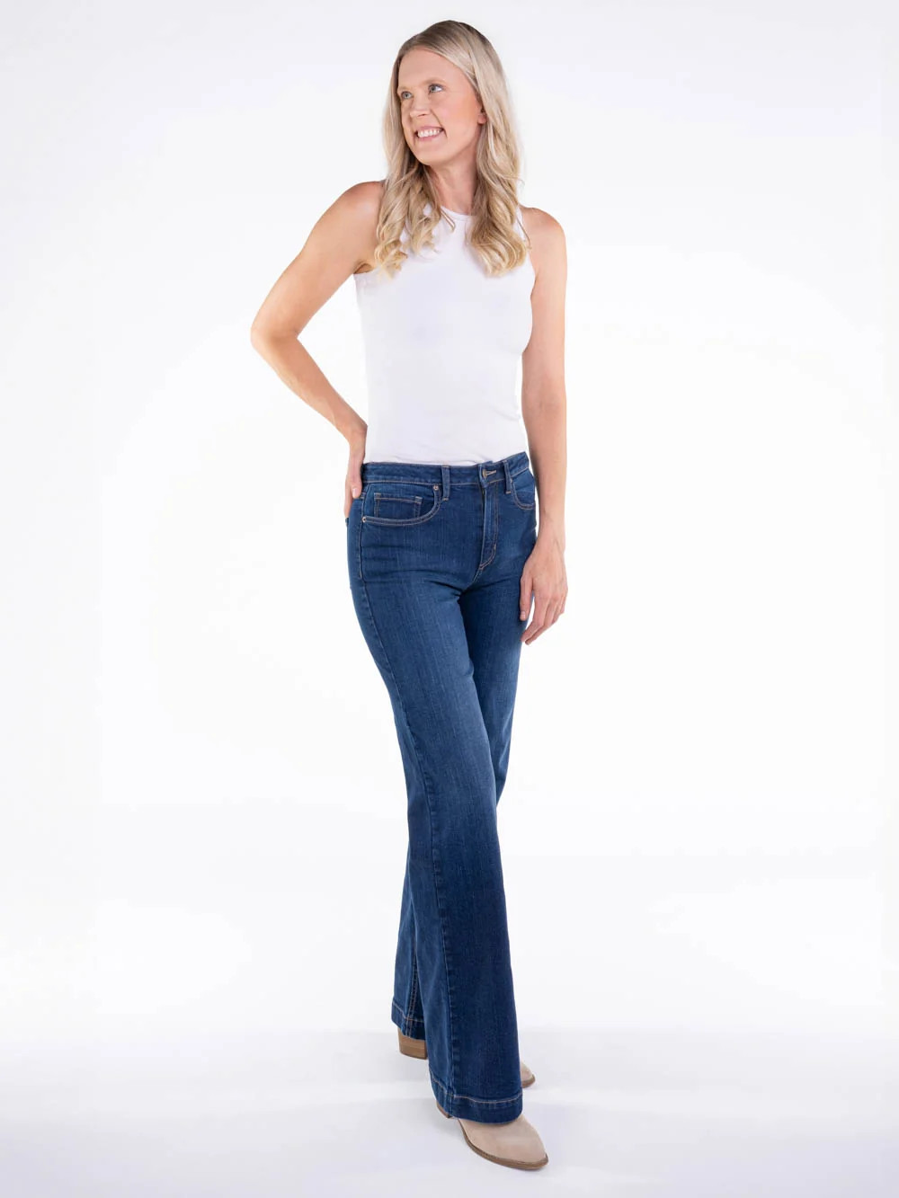 Finley Tall Wide Leg Jean - Dark Wash | Amalli Talli