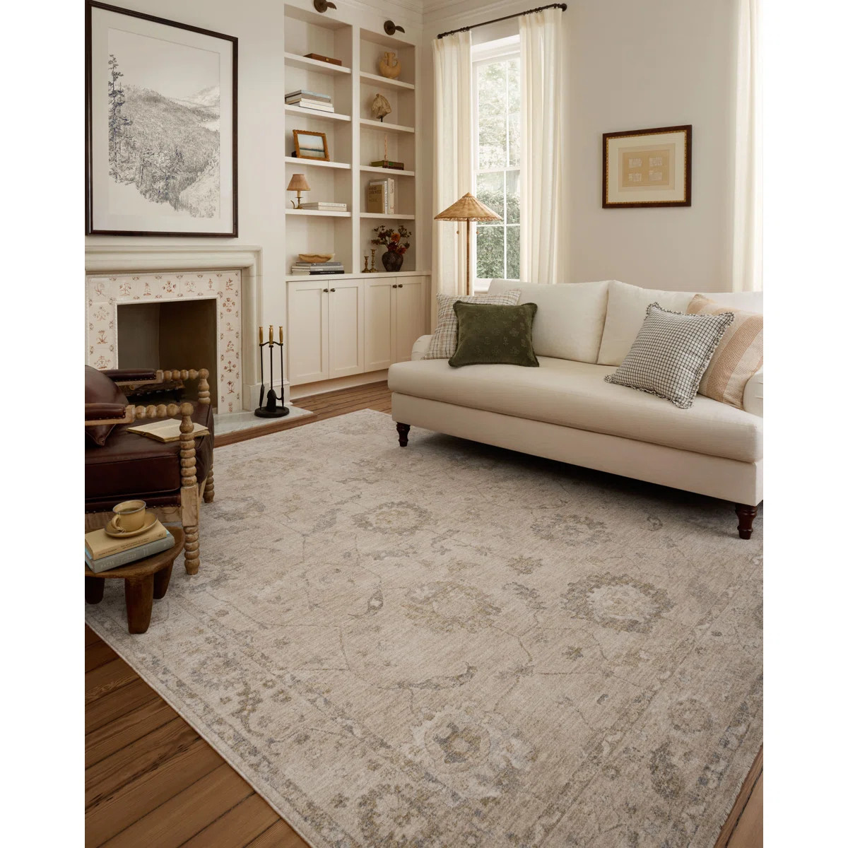 Chris Loves Julia x Loloi Louisa Oatmeal / Slate Area Rug | Wayfair North America