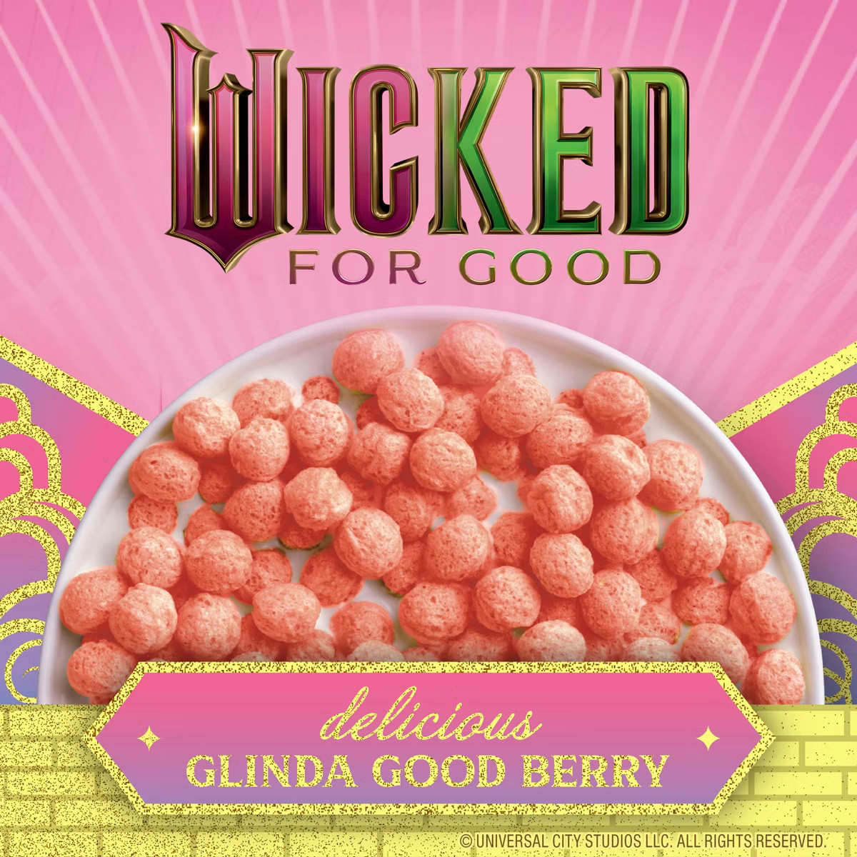 General Mills Wicked Glinda Good Berry Strawberry Family Size Breakfast Cereal - 18.1oz | Target
