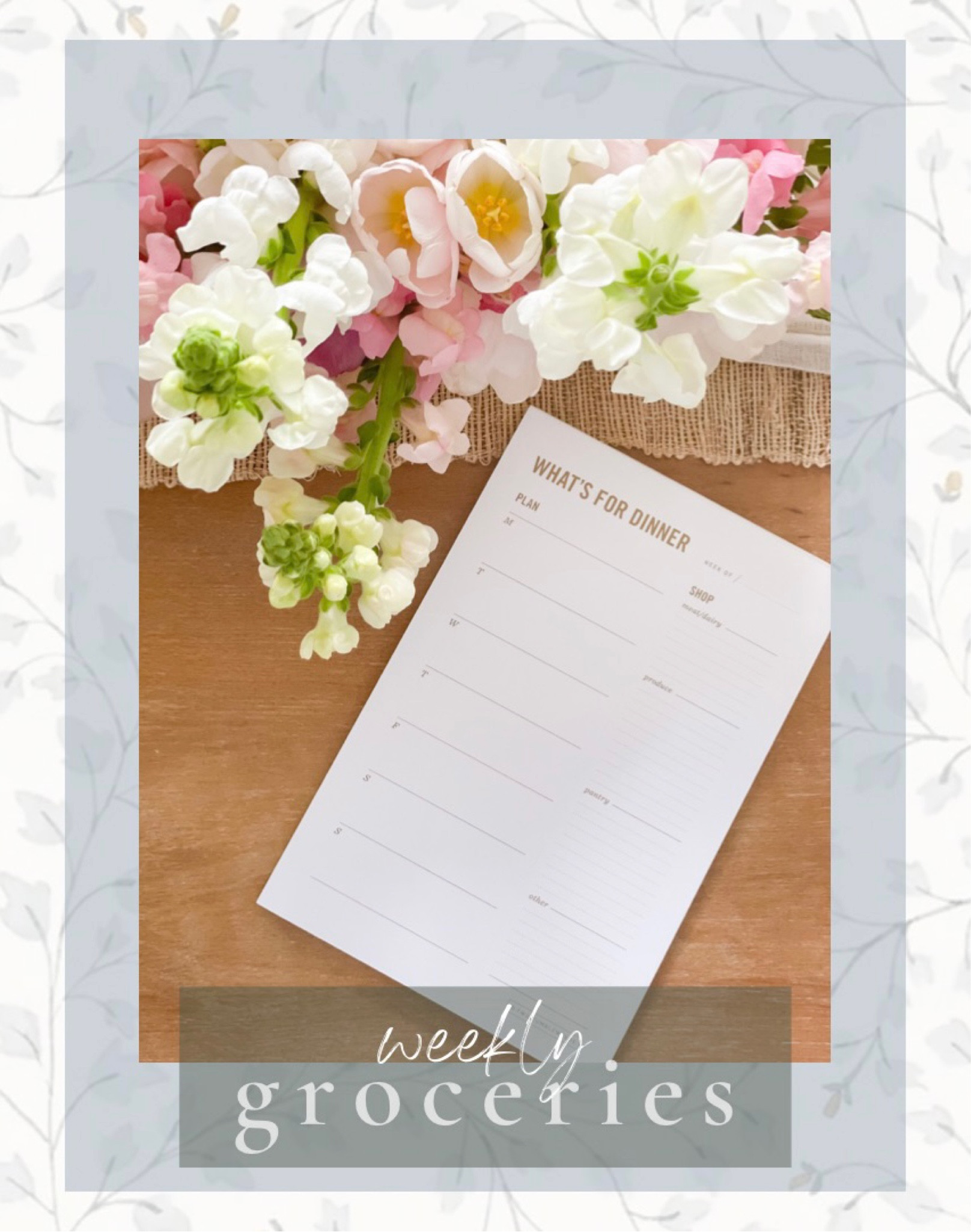 Easy weekly dinner and groceries planner 👌🏼

#LTKfamily #LTKGiftGuide #LTKhome