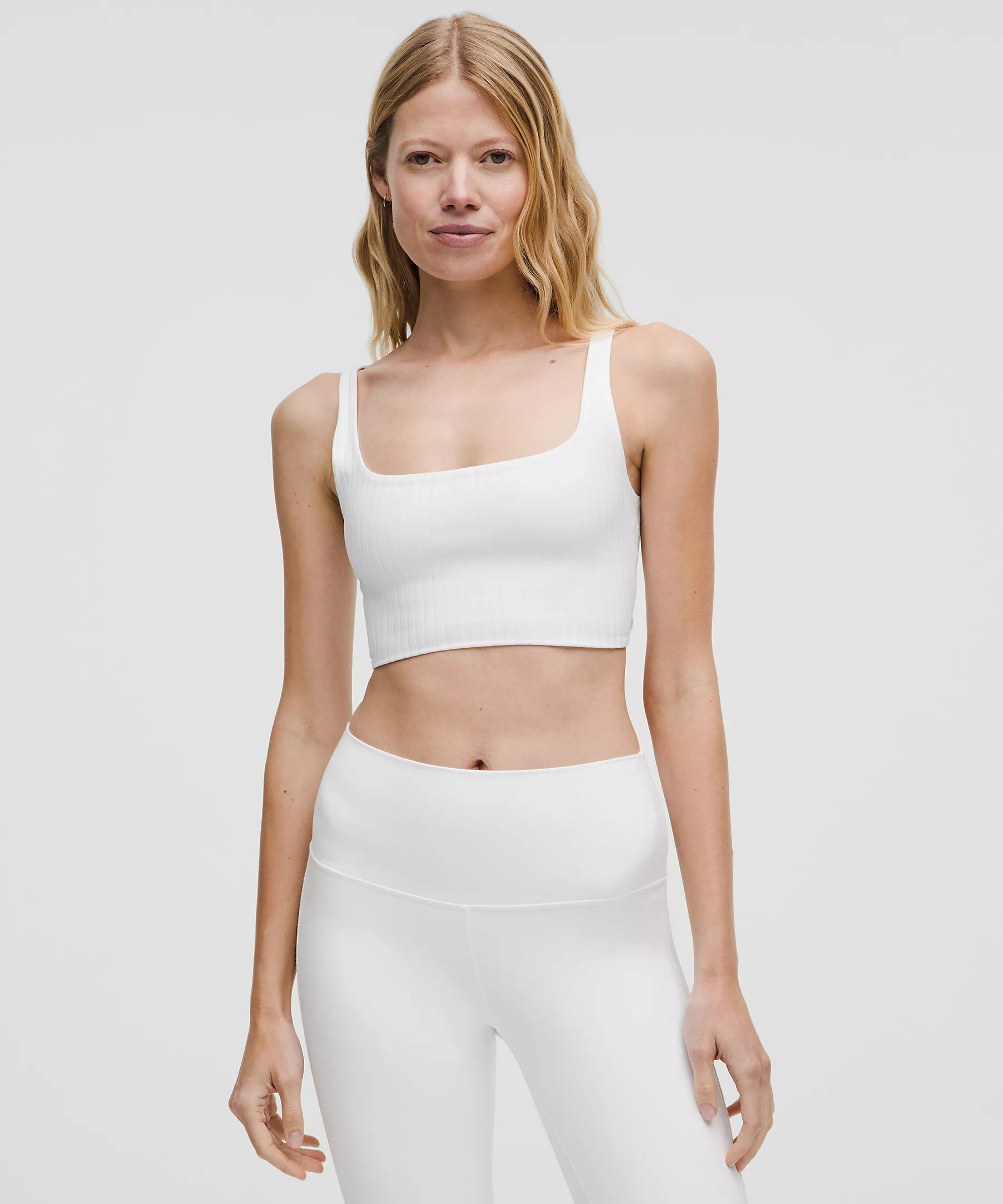 Bend This Ribbed Scoop and Square Bra | Lululemon (US)