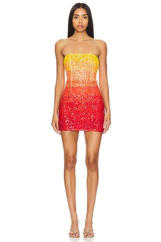 Lovers and Friends Carmela Sequin Mini Dress in Sunset Sequin Multi from Revolve.com | Revolve Clothing (Global)