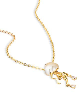 AQUA Cubic Zirconia Jellyfish Pendant Necklace in Gold Tone, 16"-19" - Exclusive   | Bloomingdale... | Bloomingdale's (US)