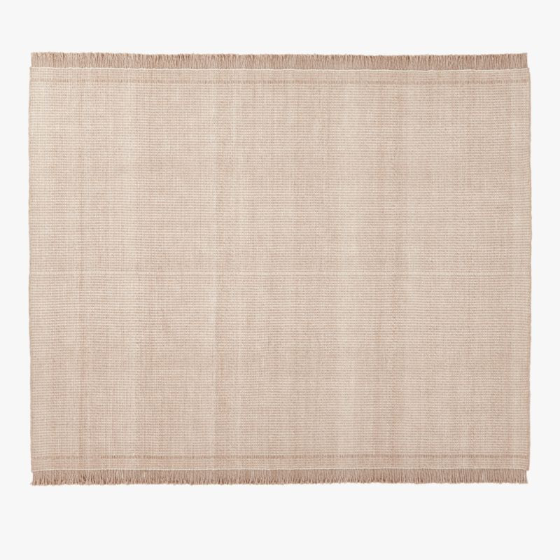 Theo Natural & White Outdoor Rug 8'x10' | CB2 | CB2