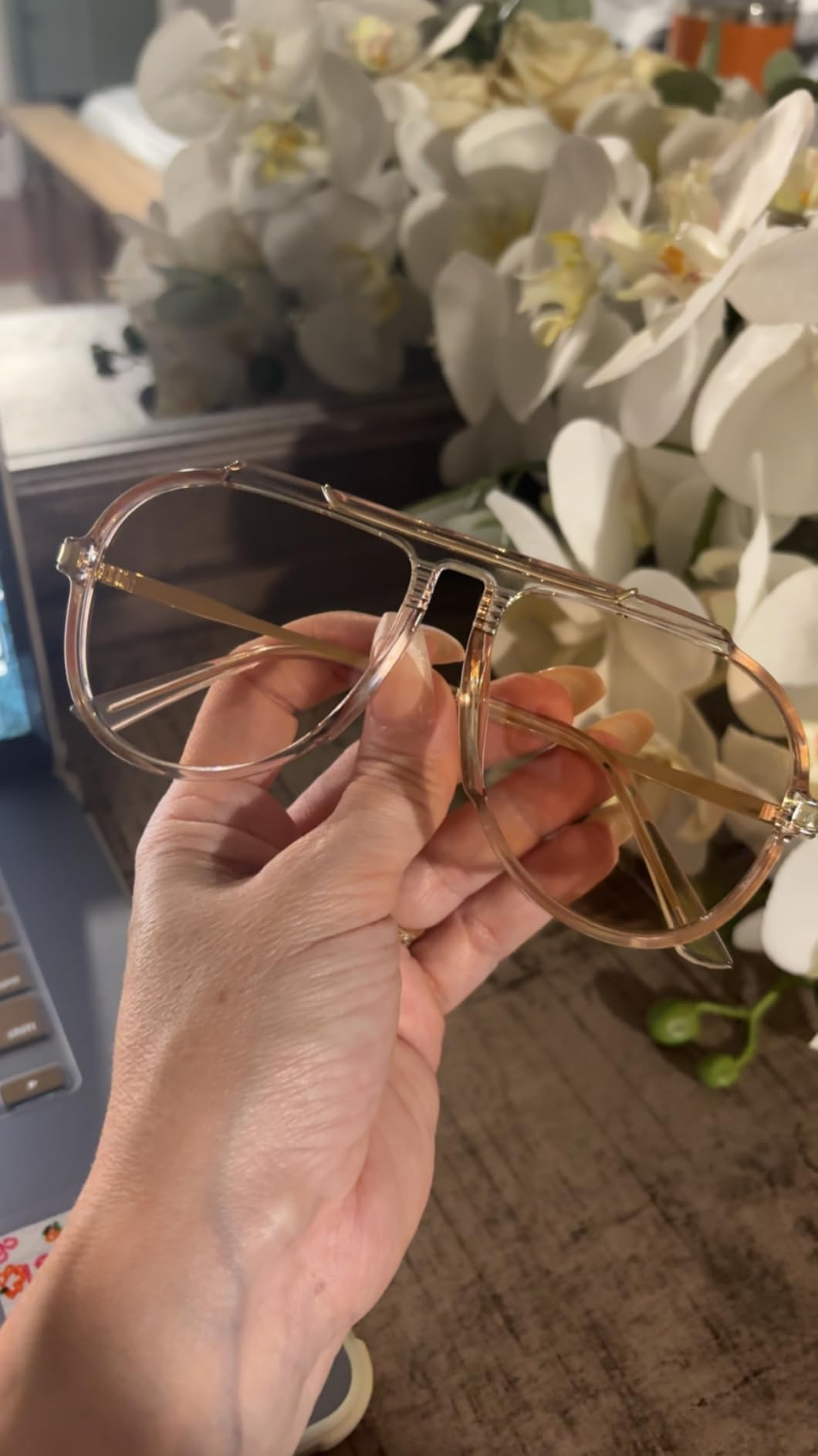 GUVIVI Oversized Aviator Sunglasses for Women Men 2026 70s Retro Gold Metal Sun Glasses Tangle Fr... | Amazon (US)