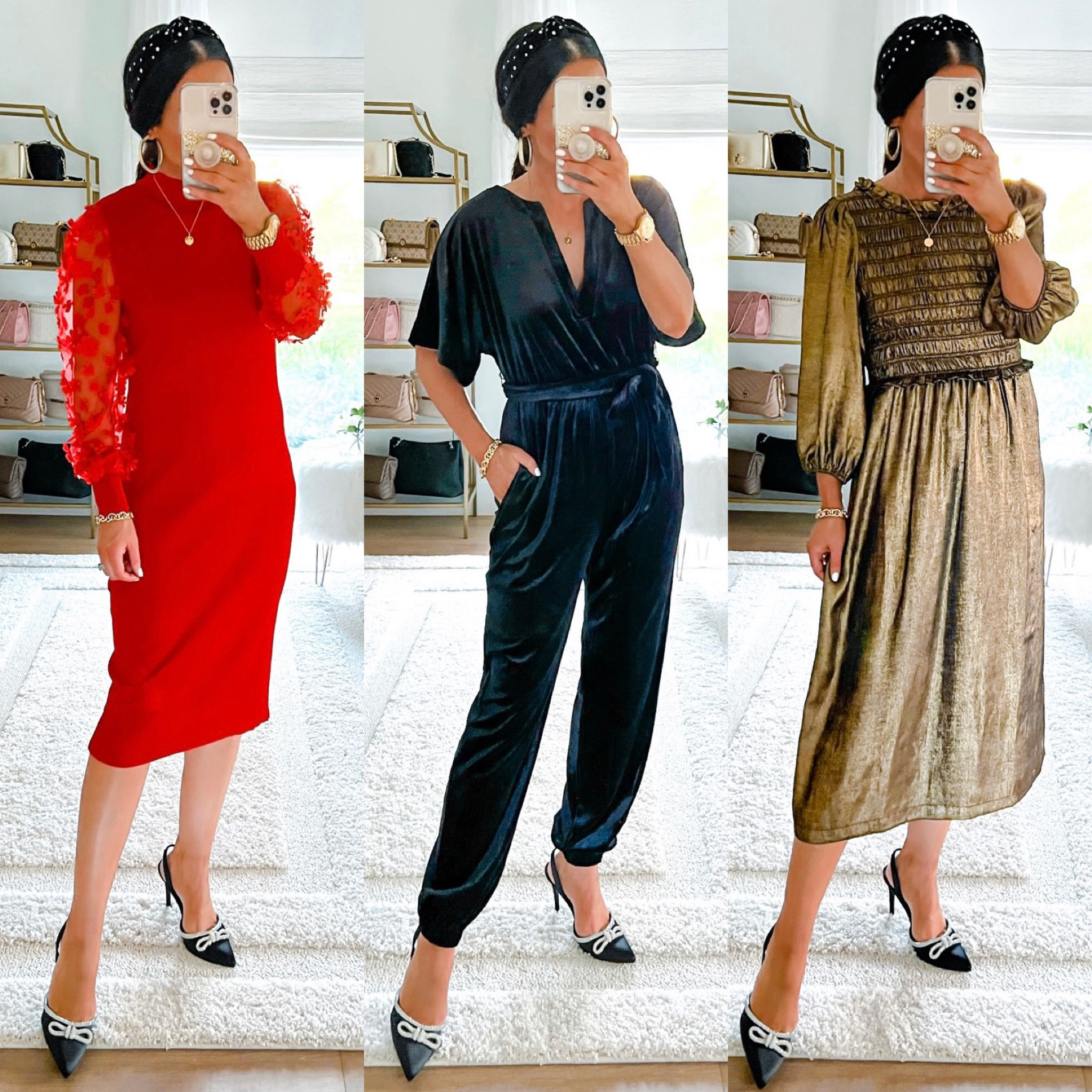 So many chic holiday outfits! Size up one or two in the red dress since it’s juniors fit 

#LTKSeasonal #LTKHoliday