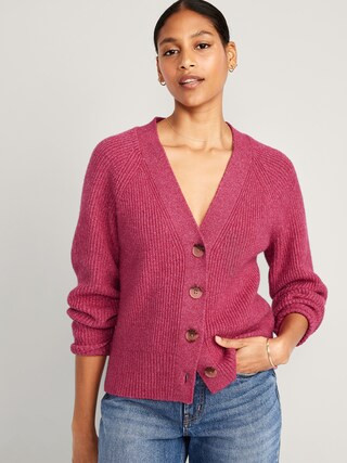 Shaker-Stitch Cardigan Sweater for Women | Old Navy (CA)