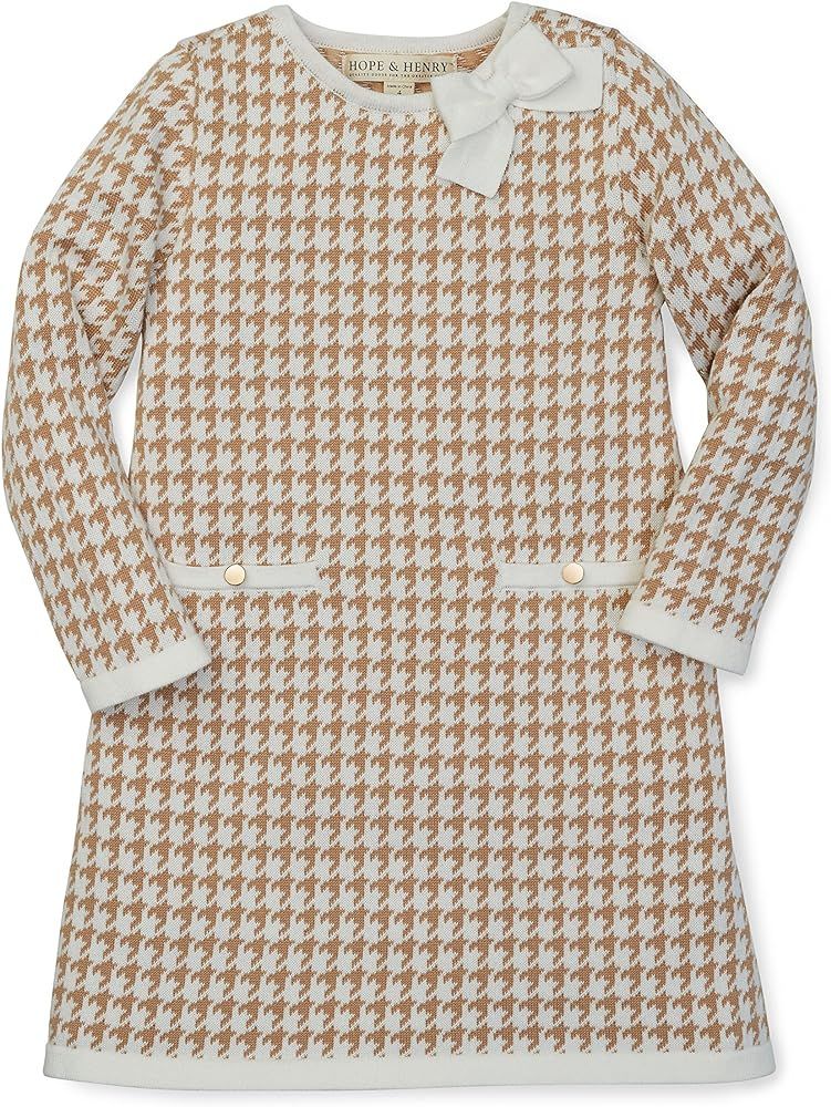 Hope & Henry Girls' Bow Detail Sweater Dress | Amazon (US)