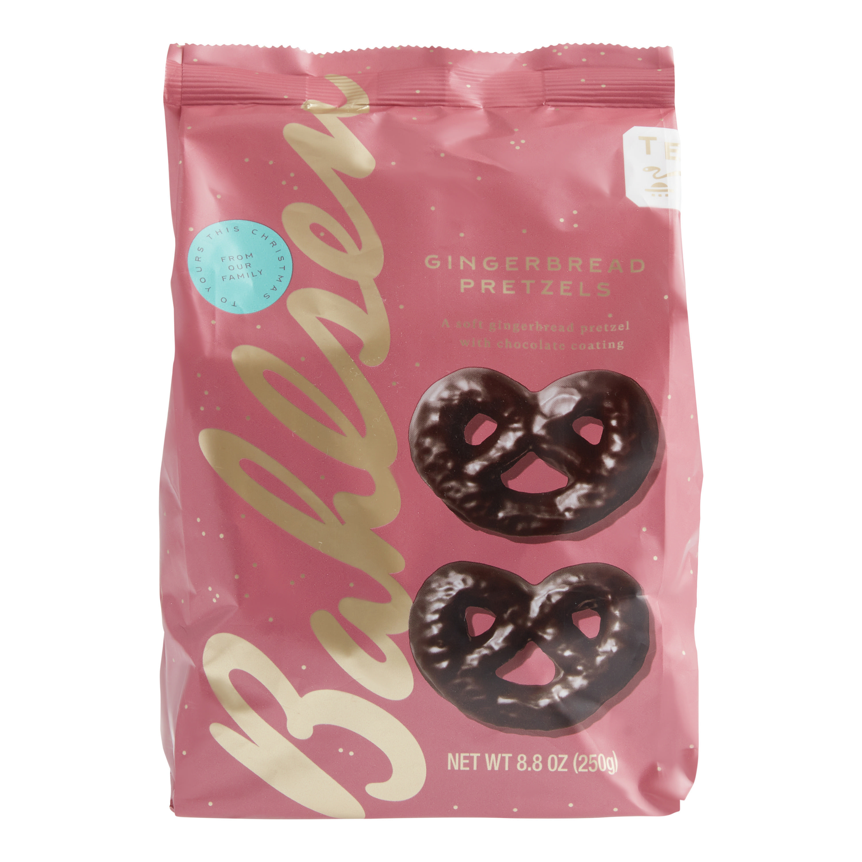 Bahlsen Dark Chocolate Gingerbread Pretzel Shaped Cookies | World Market