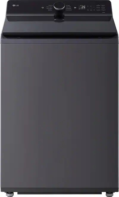 LG - 5.5 Cu. Ft. High Efficiency Smart Top Load Washer with EasyUnload - Matte Black | Best Buy U.S.