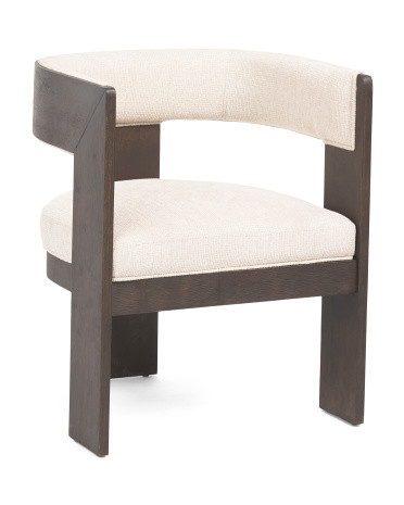 29in Celine Wood Frame Dining Chair | Polyester | Marshalls
