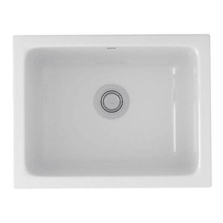 Rohl 6347-00 Allia 18-1/2" Undermount Single Basin Fireclay Kitchen Sink | Build.com, Inc.