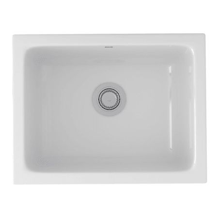 Rohl 6347-00 Allia 18-1/2" Undermount Single Basin Fireclay Kitchen Sink | Build.com, Inc.