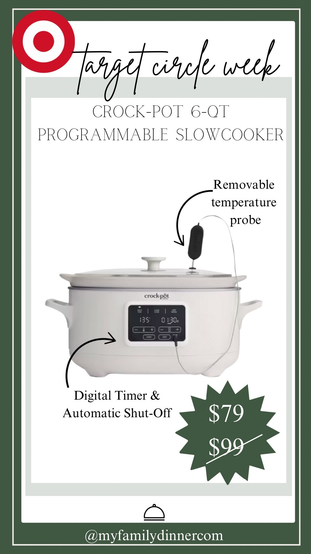 Target circle week is going on now! 
Save big on slow cookers for all your convenient, easy prepped meals! 

#LTKSaleAlert #LTKHome #LTKFindsUnder100