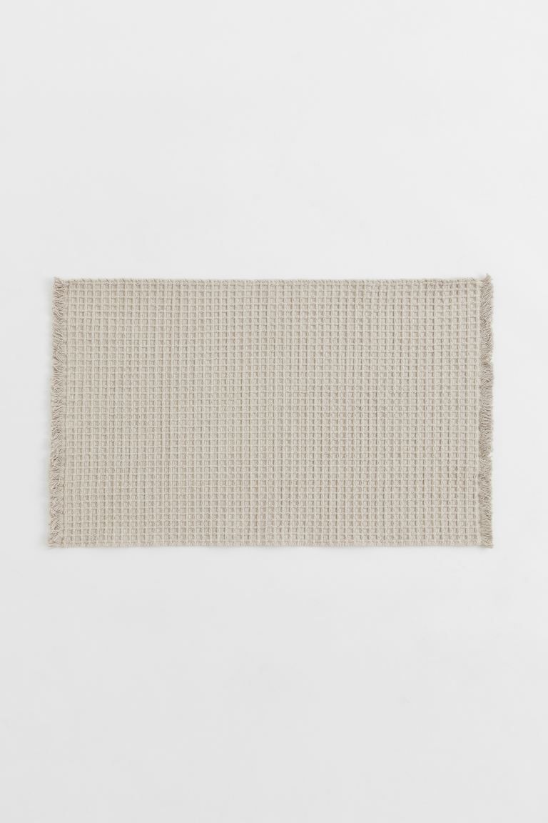 Waffled Bath Mat - Taupe - Home All | H&M US | H&M (US + CA)
