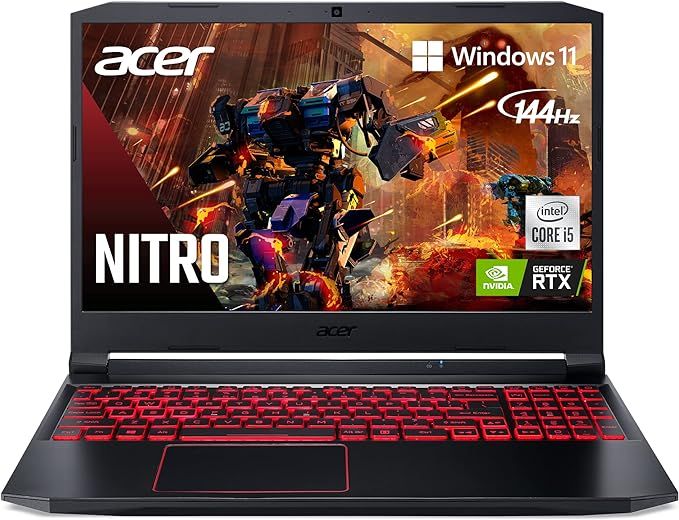 Acer Nitro 5 AN515-55-53E5 Gaming Laptop | Intel Core i5-10300H | NVIDIA GeForce RTX 3050 Laptop ... | Amazon (US)