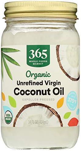 Amazon.com : 365 by Whole Foods Market, Oil Coconut Virgin Unrefined Organic, 14 Fl Oz : Grocery ... | Amazon (US)