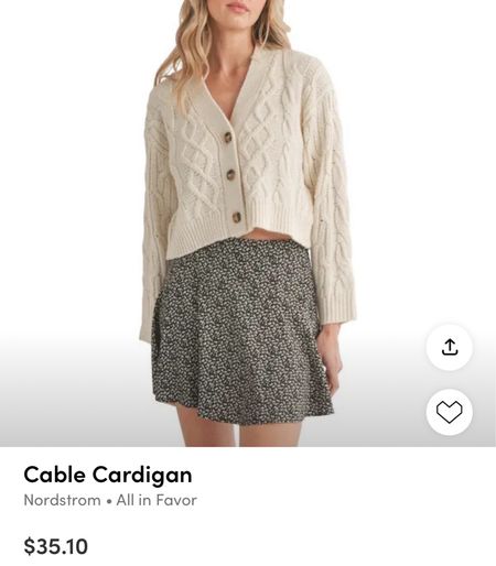 Cable cardigan 

#LTKsalealert #LTKSpringSale #LTKfindsunder50