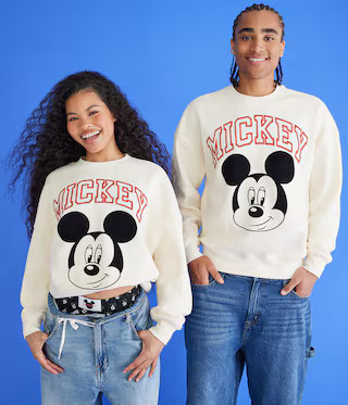 Mickey & Friends | Aero Mickey Mouse Crew Sweatshirt | Aeropostale