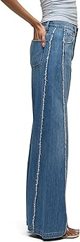 HUDSON Women's Jodie High Rise Loose Fit Wide Leg Jean | Amazon (US)