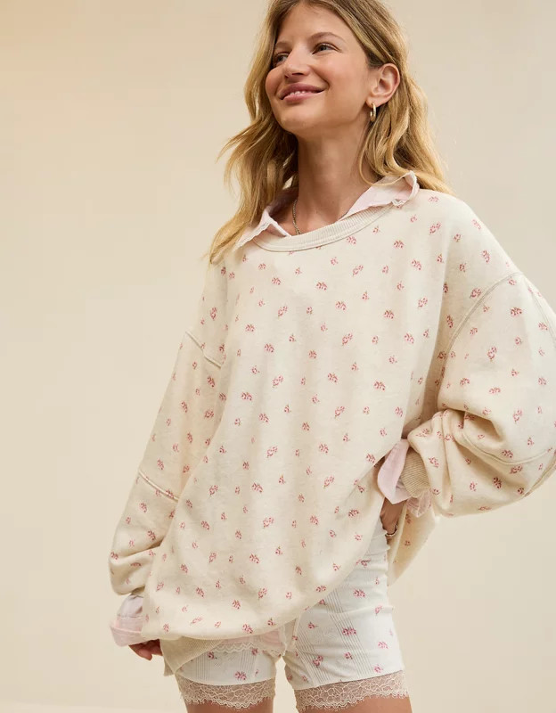 Aerie Très Chic Sweatshirt | American Eagle Outfitters (US & CA)