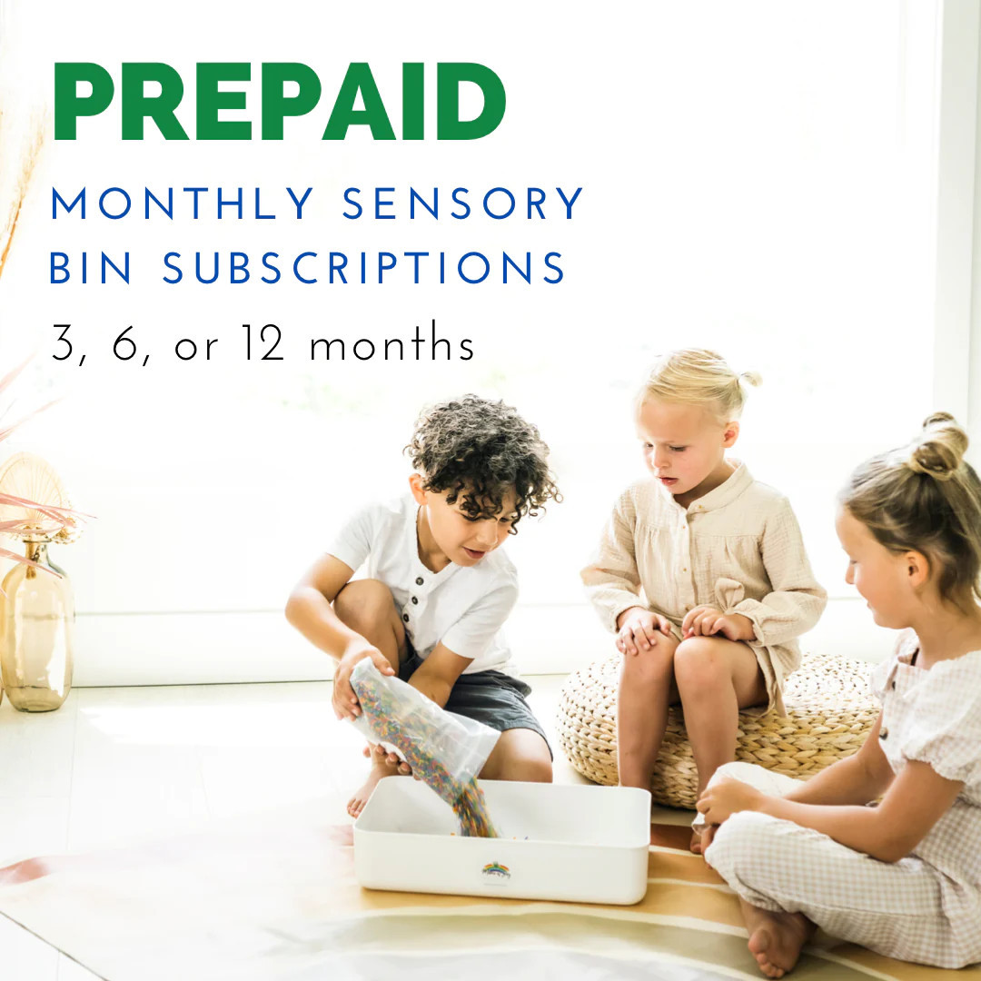 PREPAID Monthly Sensory Bin Subscription | Mama of Joy Sensory Play