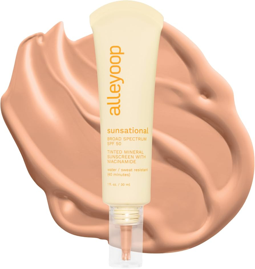 Alleyoop Sunsational Tinted Moisturizer SPF 50 for Face Broad Spectrum – 100% Mineral Face Suns... | Amazon (US)