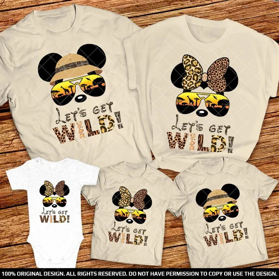 Animal Kingdom Let's Get Wild Family Shirts Disney Safari - Etsy | Etsy (US)