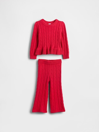 Baby & Toddler Cable-Knit Sweater Set | Gap (US)