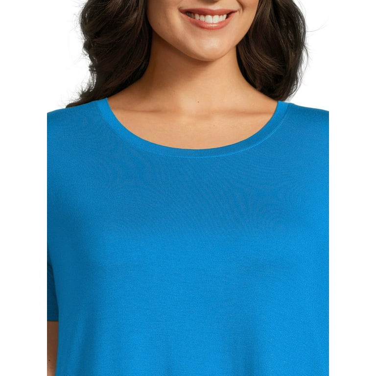 Terra & Sky Women’s Plus Size T-Shirt Dress with Short Sleeves | Walmart (US)