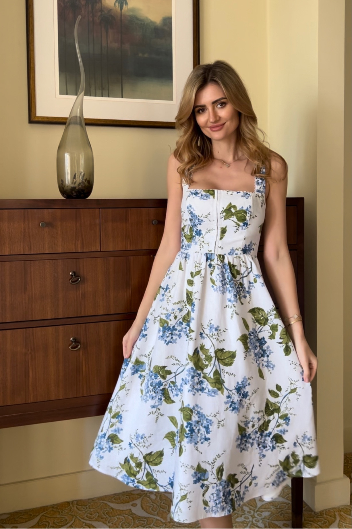 Floral summer dress made out of linen. Fits true to size, I am wearing size small 

#LTKFind #LTKSeasonal #LTKstyletip