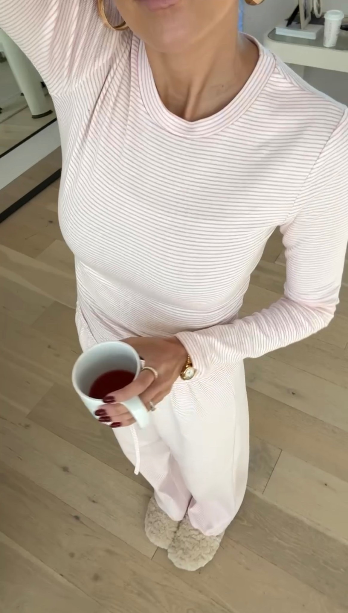My pink striped lounge set is on sale 30% off! I’m wearing size small ✨ Code：KMDUFUFH 

Valentines pajamas, valentines outfit, valentines 

@amazonfashion @amazon 

#LTKootd #LTKSaleAlert #LTKFindsUnder50