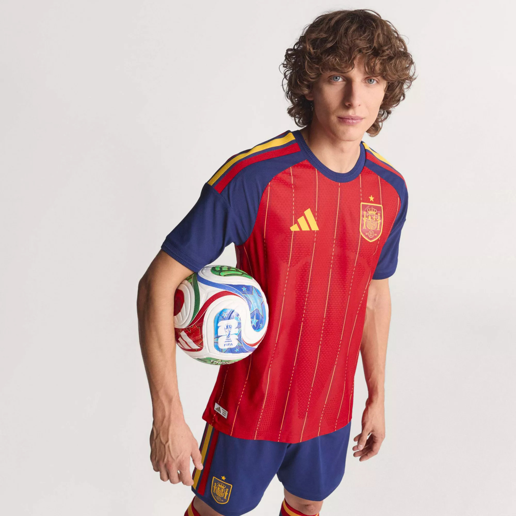 adidas Adult Spain 2026 Home Authentic Jersey, Men's, Medium, Red | DICK'S Sporting Goods