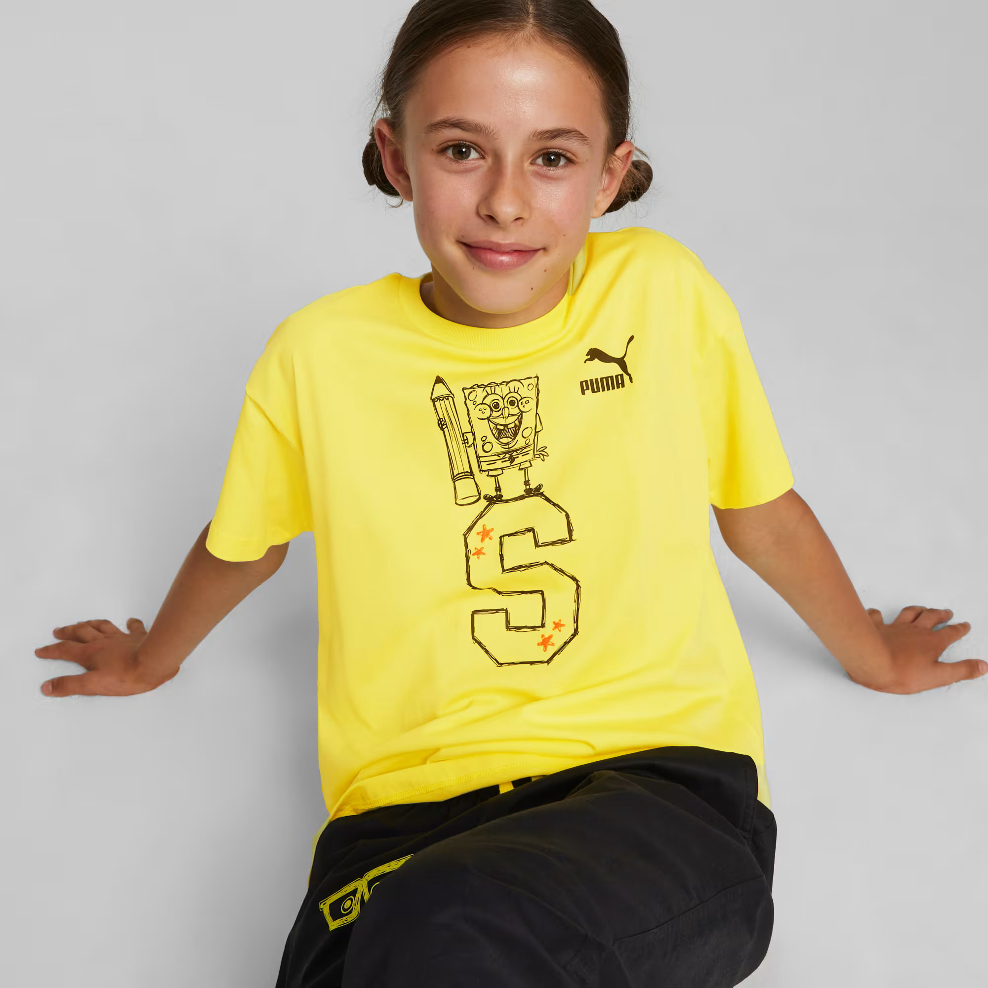 PUMA x SPONGEBOB SQUAREPANTS Big Kids' Graphic Tee | PUMA US