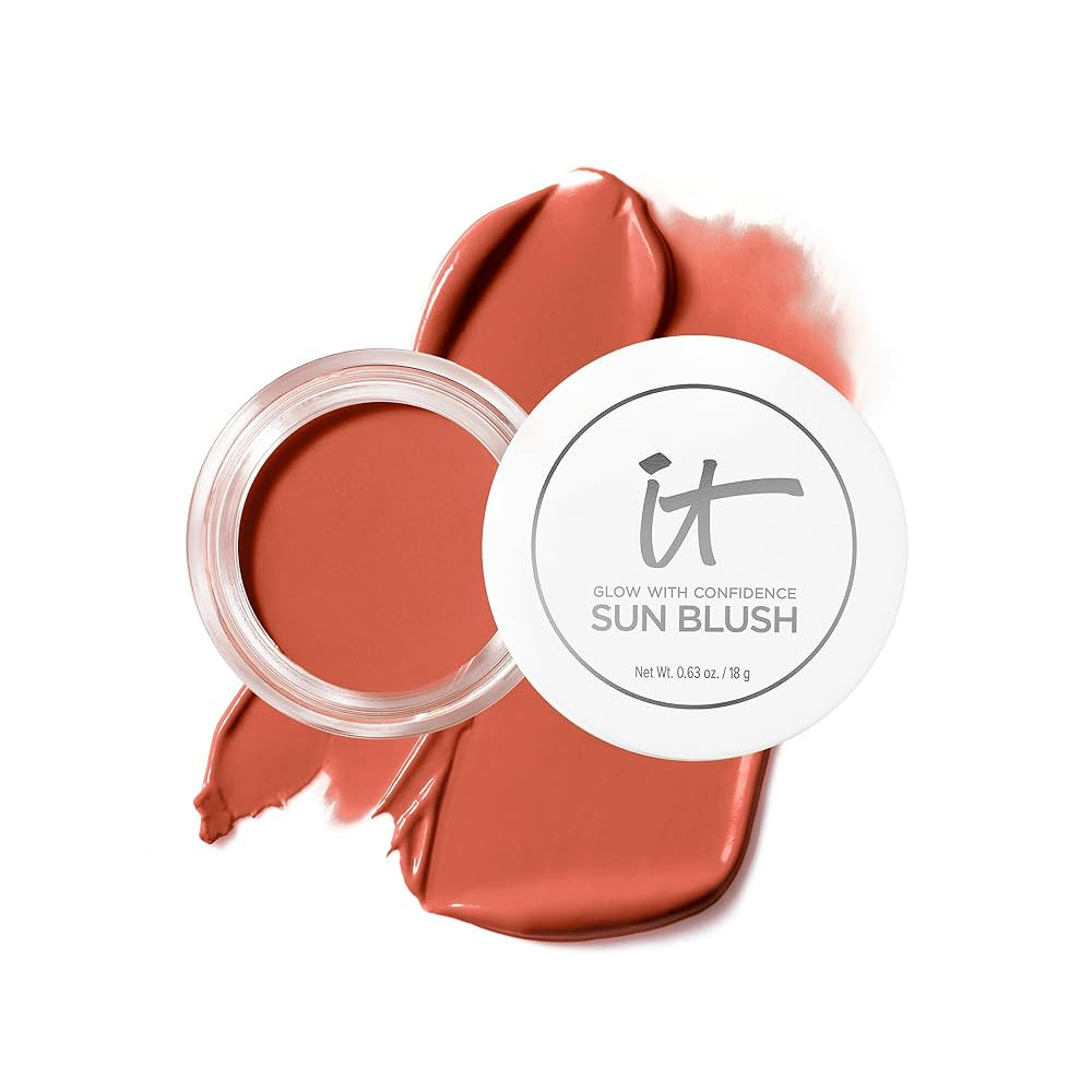 IT Cosmetics Glow with Confidence Sun Cream Blush - Blendable & Buildable Blush + Bronzer for a P... | Amazon (US)