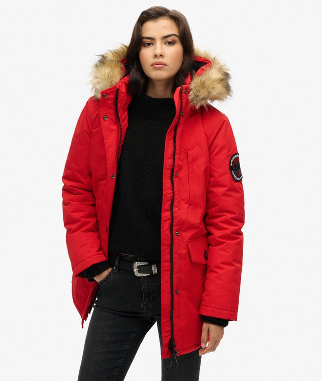 Hooded Everest Faux Fur Parka Coat | Superdry (UK)