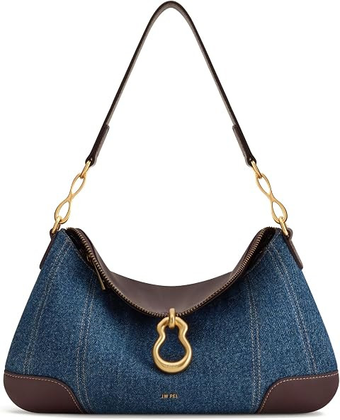 JW PEI Women's Jayla Metal Pendant Embellished Shoulder Bag | Amazon (US)